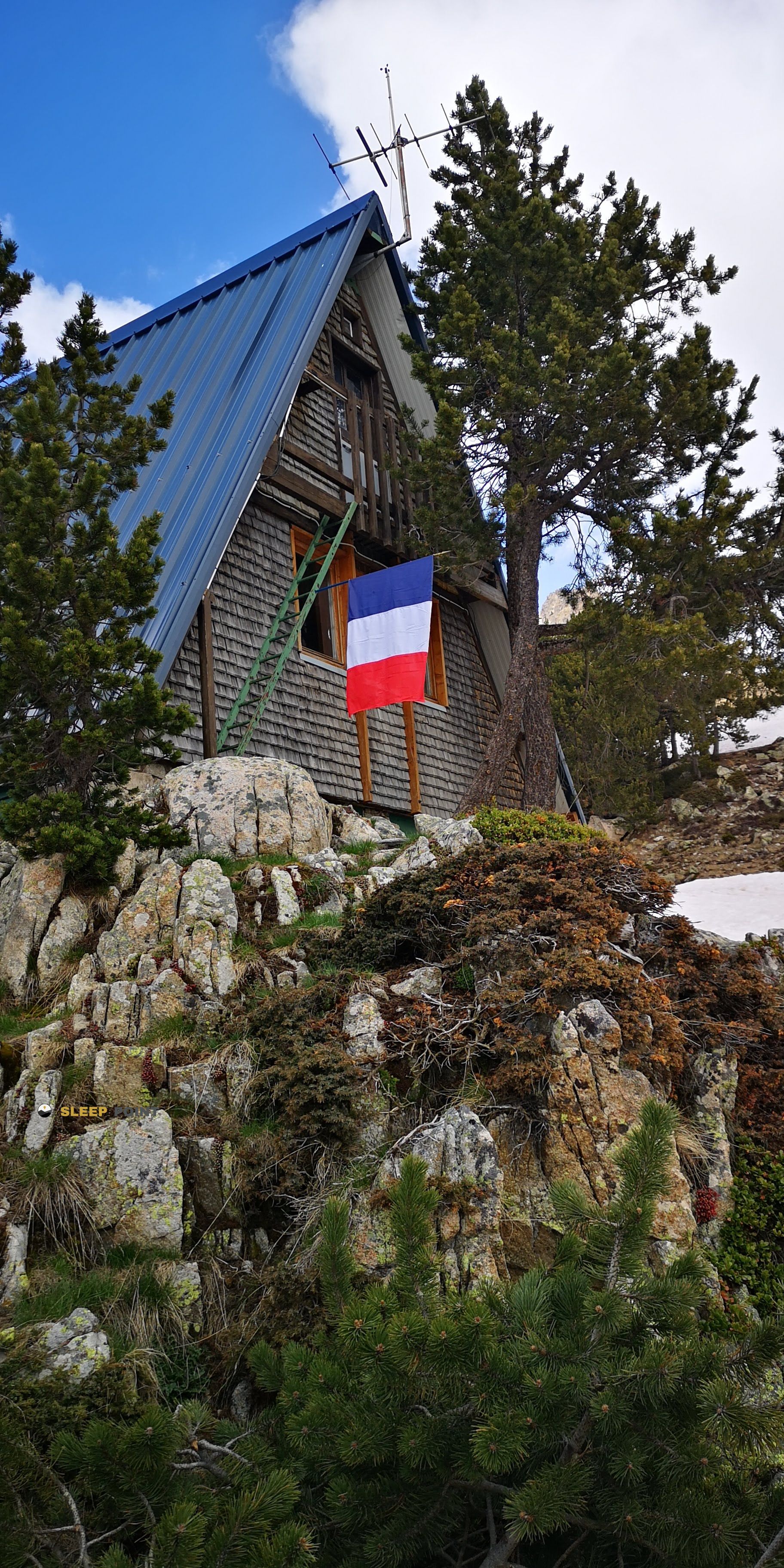 Refuge du Bastan mendiko aterpea refuge de bastan, sentier du pic de portarras, vielle-aure, bagnères-de-bigorre, altos pirineos, occitania, francia metropolitana, 65240, francia-n