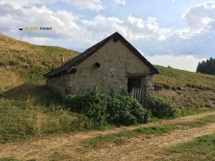 Mountain refuge Cabane Sainte Marie in chemin de la casse, cadoutre, saint-crépin, briançon, altos alpes, provenza-alpes-costa azul, francia metropolitana, 05600, francia