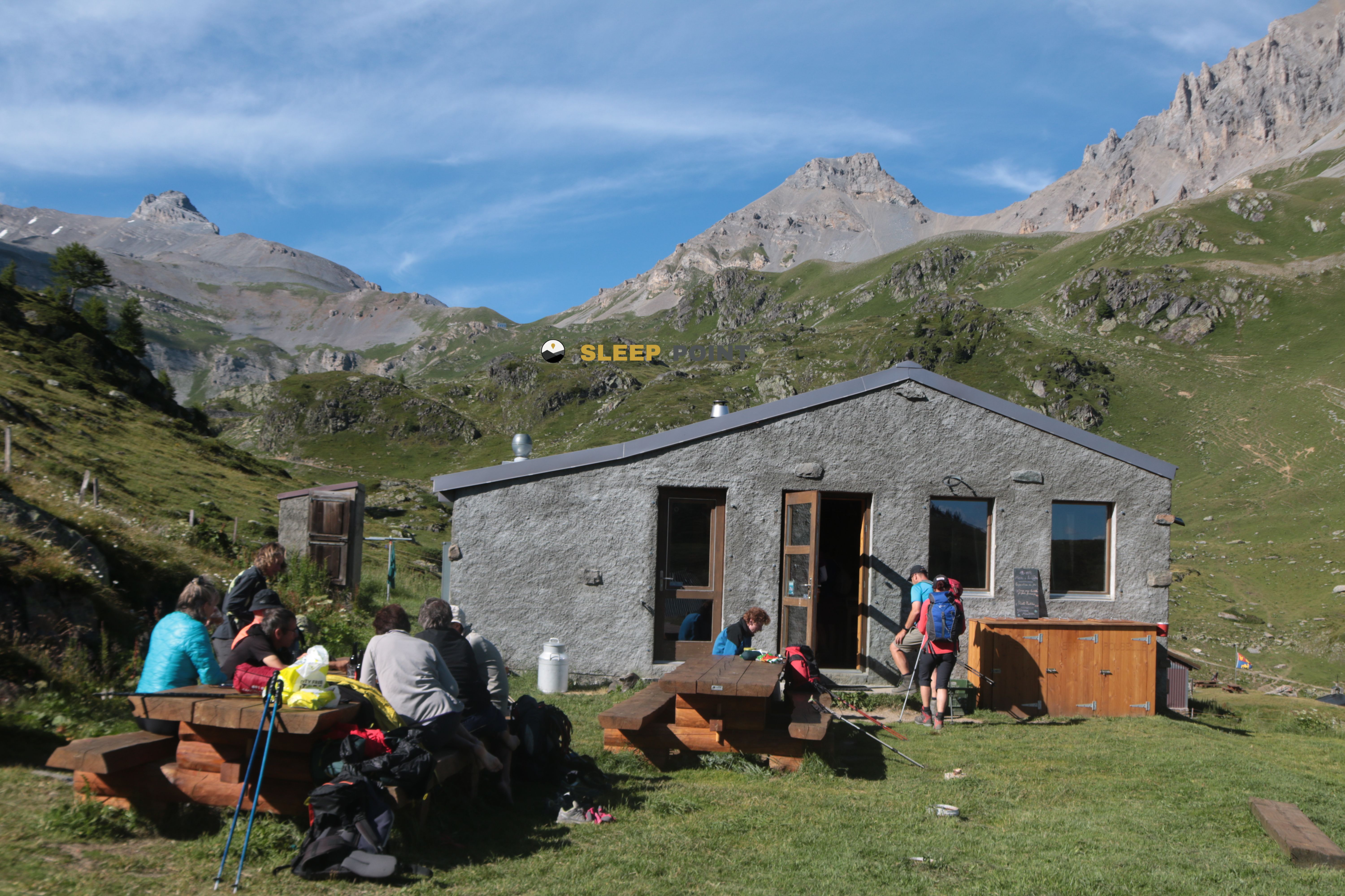 Refugio de montaña Cabane de Sorniot ou Sorgno en cabane de sorniot, chemin de sorniot, fully, martigny, vallés, 1926, suiza