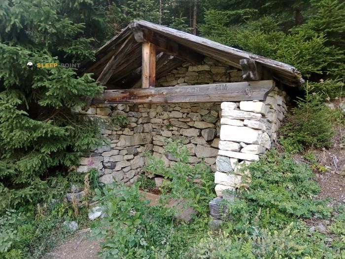 Refuge de montagne Abri du bois de la Glière dans route des fontanettes, fontanettes, pralognan-la-vanoise, albertville, saboya, auvergne-rhône-alpes, francia metropolitana, 73710, francia